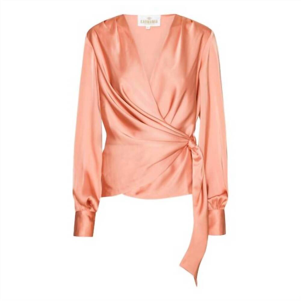 NEW KARMAMIA women's ines blouse in orange